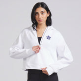 NHL White|White Toronto Maple Leafs lululemon Women's Scuba Oversized Half-Zip Hoodie