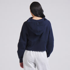 NHL True Navy|True Navy Edmonton Oilers lululemon Women's Scuba Oversized Half-Zip Hoodie
