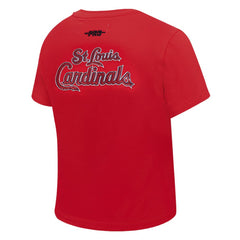 MLB St. Louis Cardinals Pro Standard Women's Game Day Classics Baby Doll Cropped T-Shirt