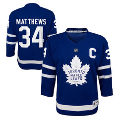 NHL Blue Auston Matthews Toronto Maple Leafs Youth Home Replica Player Jersey