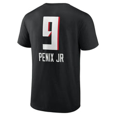 Michael Penix Jr. Name & Number Team Wordmark T-Shirt - Atlanta Falcons