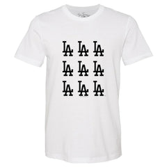 MLB Los Angeles Dodgers Tiny Turnip Women's Logo Grid T-Shirt