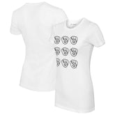 MLB Milwaukee Brewers Tiny Turnip Women's Logo Grid T-Shirt