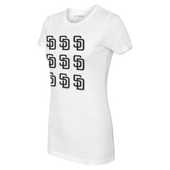 MLB San Diego Padres Tiny Turnip Women's Logo Grid T-Shirt