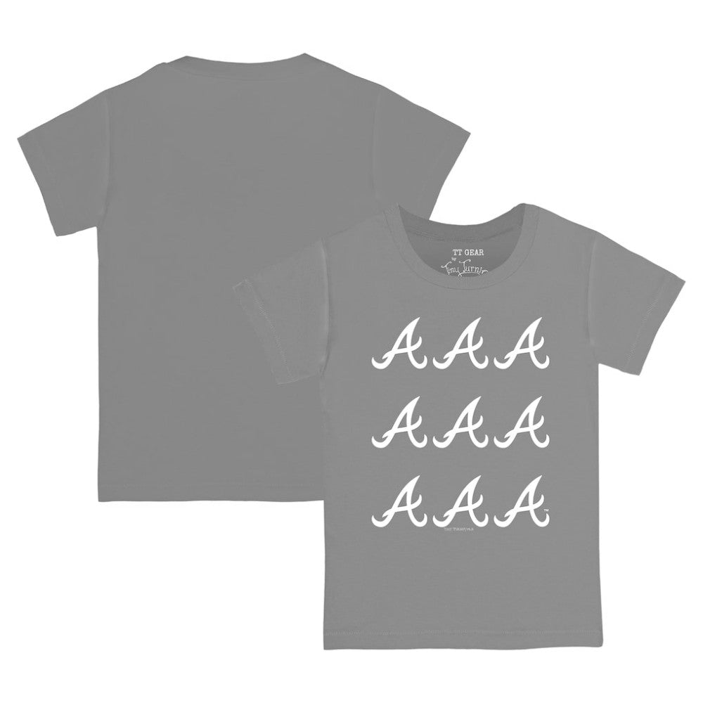 MLB Atlanta Braves Tiny Turnip Youth Logo Grid T-Shirt