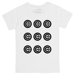 MLB Chicago Cubs Tiny Turnip Youth Logo Grid T-Shirt