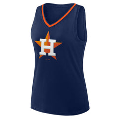 MLB Houston Astros Women's Plus Sized Stellar Win V-Neck Tank Top