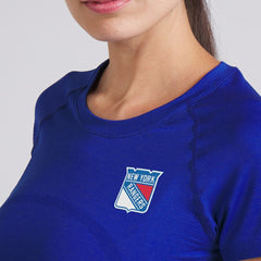 NHL College Cobalt|College Cobalt New York Rangers lululemon Women's Swiftly Tech Short-Sleeve Shirt 2.0