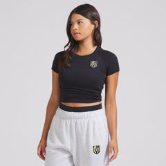 NHL Black|Black Vegas Golden Knights lululemon Women's Swiftly Tech Short-Sleeve Shirt 2.0