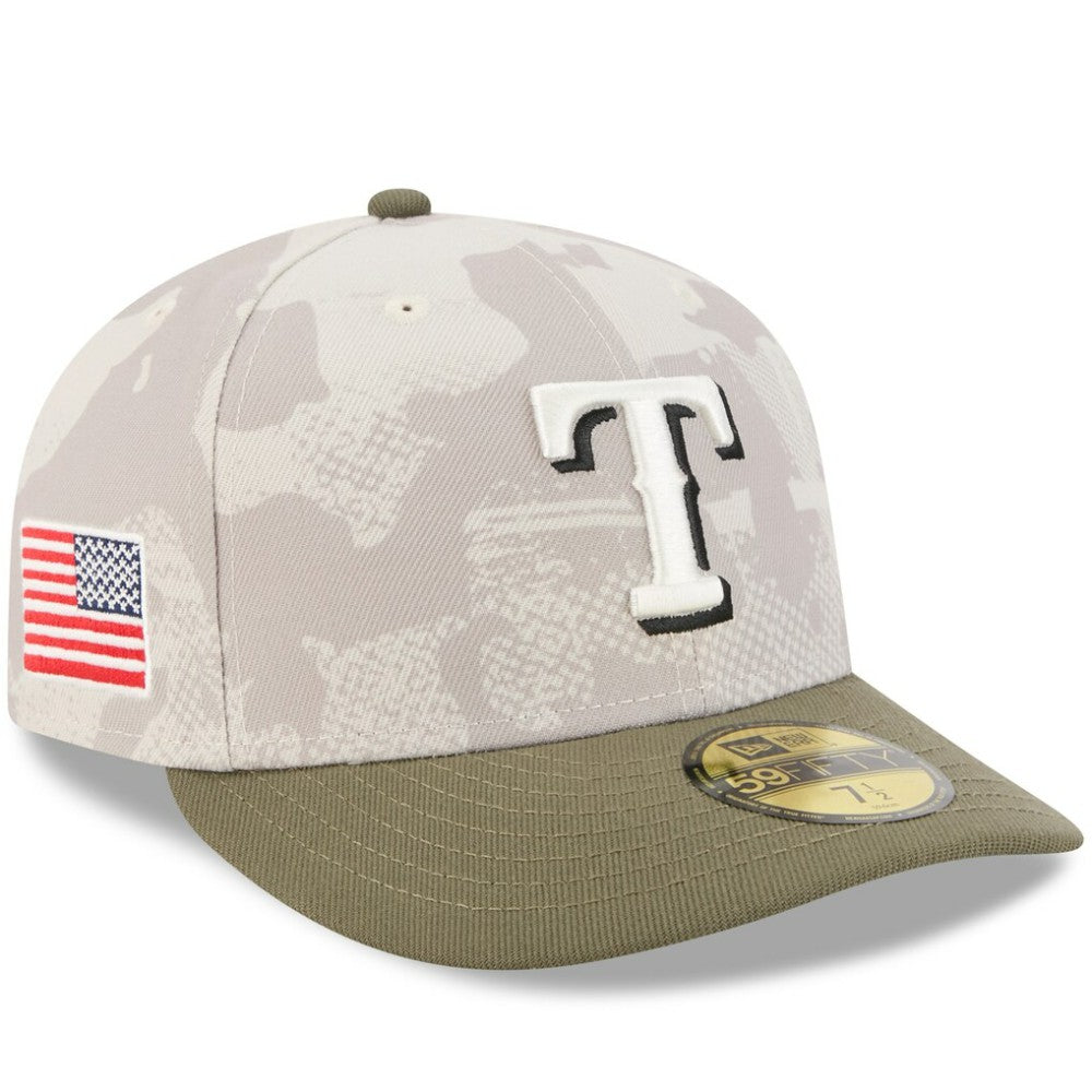 MLB Texas Rangers New Era 2025 Armed Forces Day 59FIFTY Fitted Hat