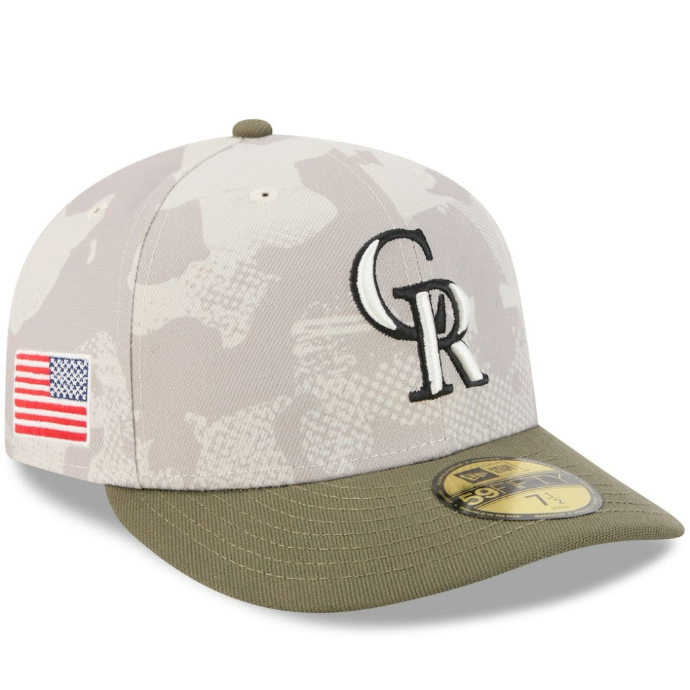 MLB Colorado Rockies New Era 2025 Armed Forces Day 59FIFTY Fitted Hat