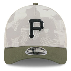 MLB Pittsburgh Pirates New Era 2025 Armed Forces Day 9FORTY M-Crown A-Frame Adjustable Hat