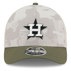 MLB Houston Astros New Era 2025 Armed Forces Day 9FORTY M-Crown A-Frame Adjustable Hat