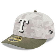 MLB Texas Rangers New Era 2025 Armed Forces Day Low Profile 59FIFTY Fitted Hat