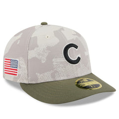 MLB Chicago Cubs New Era 2025 Armed Forces Day Low Profile 59FIFTY Fitted Hat