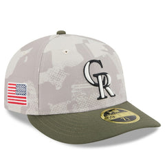 MLB Colorado Rockies New Era 2025 Armed Forces Day Low Profile 59FIFTY Fitted Hat