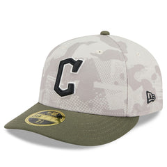 MLB Cleveland Guardians New Era 2025 Armed Forces Day Low Profile 59FIFTY Fitted Hat