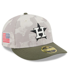 MLB Houston Astros New Era 2025 Armed Forces Day Low Profile 59FIFTY Fitted Hat