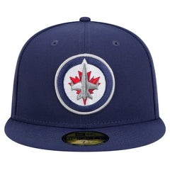 NHL Navy Winnipeg Jets New Era Core 59FIFTY Fitted Hat