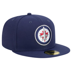 NHL Navy Winnipeg Jets New Era Core 59FIFTY Fitted Hat