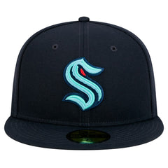 NHL Navy Seattle Kraken New Era Core 59FIFTY Fitted Hat