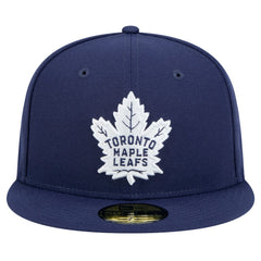 NHL Navy Toronto Maple Leafs New Era Core 59FIFTY Fitted Hat