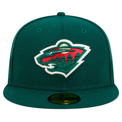 NHL Green Minnesota Wild New Era Core 59FIFTY Fitted Hat