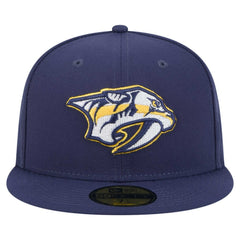 NHL Navy Nashville Predators New Era Core 59FIFTY Fitted Hat