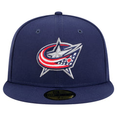 NHL Navy Columbus Blue Jackets New Era Core 59FIFTY Fitted Hat