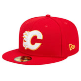 NHL Red Calgary Flames New Era Core 59FIFTY Fitted Hat