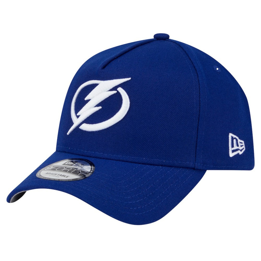 NHL Blue Tampa Bay Lightning New Era Core A-Frame 9FORTY Adjustable Hat