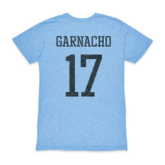 Alejandro Garnacho Argentina National Team 1863FC Player Vintage Tri-Blend T-Shirt - Light Blue