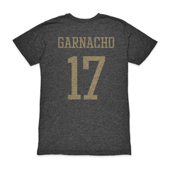 Alejandro Garnacho Argentina National Team 1863FC Player Vintage Tri-Blend T-Shirt - Black