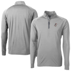 MLB Cincinnati Reds Cutter & Buck Adapt Eco Knit Stretch Recycled Big & Tall Quarter-Zip Pullover Top