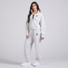 NHL Heather Gray|Heather Gray Vancouver Canucks lululemon Women's Scuba Oversized Half Zip Top