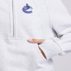 NHL Heather Gray|Heather Gray Vancouver Canucks lululemon Women's Scuba Oversized Half Zip Top