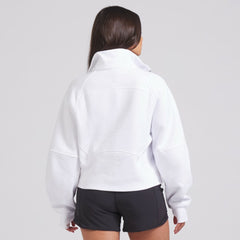 NHL White|White Edmonton Oilers lululemon Women's Scuba Oversized Half Zip Top