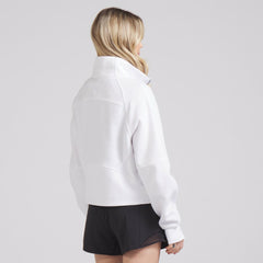 NHL White|White Seattle Kraken lululemon Women's Scuba Oversized Half Zip Top