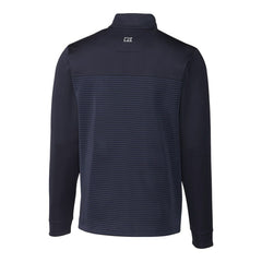 MLB Detroit Tigers Cutter & Buck Big & Tall Traverse Stripe Stretch DryTec Quarter-Zip Top