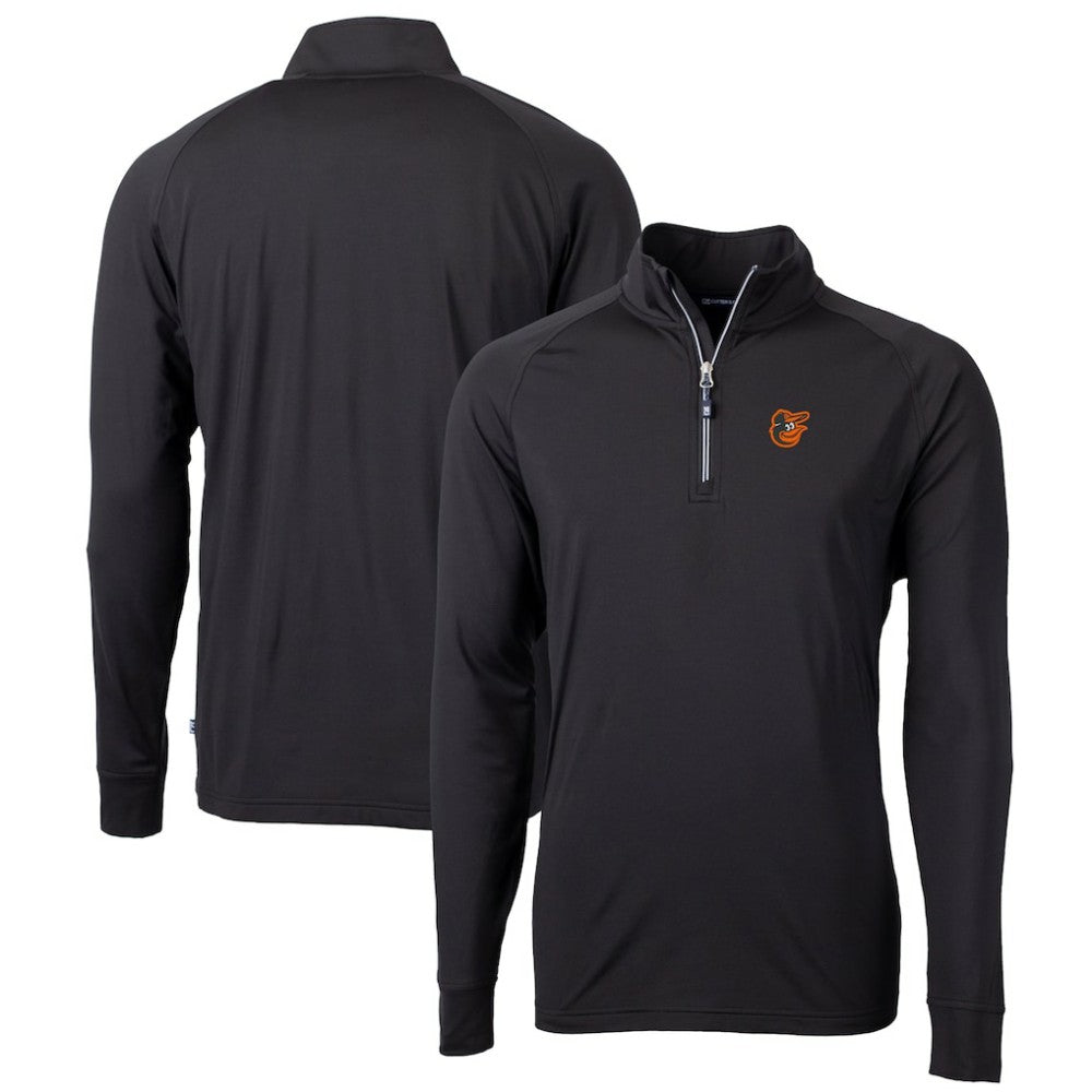 MLB Baltimore Orioles Cutter & Buck Big & Tall Adapt Eco Knit Stretch Recycled Quarter-Zip Pullover Top