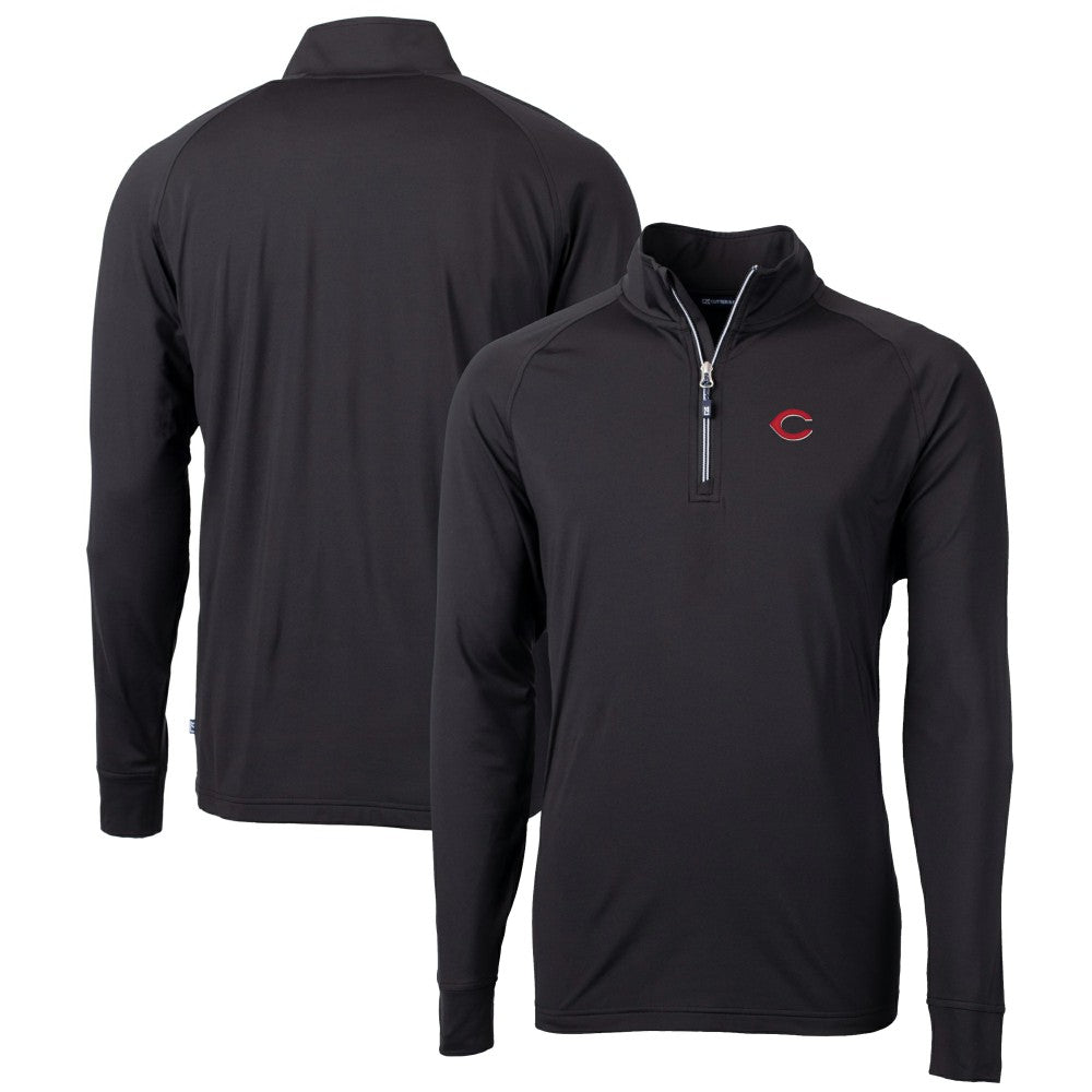 MLB Cincinnati Reds Cutter & Buck Big & Tall Adapt Eco Knit Stretch Recycled Quarter-Zip Pullover Top