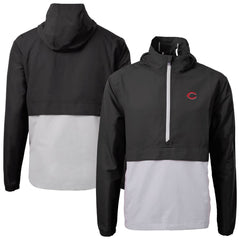 MLB Cincinnati Reds Cutter & Buck Charter Eco Recycled Half-Zip Anorak Jacket