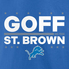 Jared Goff & Amon-Ra St. Brown Election Players T-Shirt - Detroit Lions