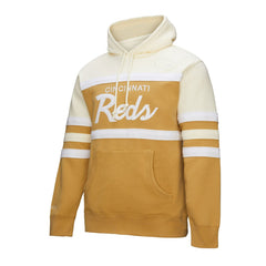 MLB Cincinnati Reds Mitchell & Ness Head Coach Pullover Hoodie