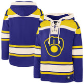 MLB Milwaukee Brewers '47 Superior Lacer Pullover Hoodie