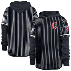 MLB Cleveland Guardians '47 Pinstripe Double Header Pullover Hoodie