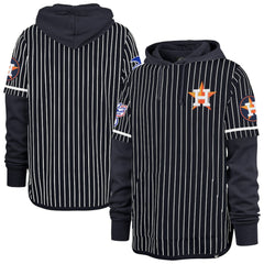 MLB Houston Astros '47 Pinstripe Double Header Pullover Hoodie