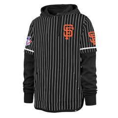 MLB San Francisco Giants '47 Pinstripe Double Header Pullover Hoodie