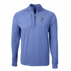 MLB Kansas City Royals Cutter & Buck Adapt Eco Knit Heather Quarter-Zip Pullover Top