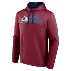 NHL Burgundy Colorado Avalanche Logo Athletic Head Start Pullover Hoodie